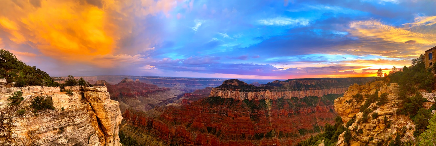 Sunset over N Rim Grand Canyon