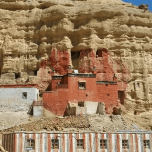 Cliffside Monastery Mustang Nepal